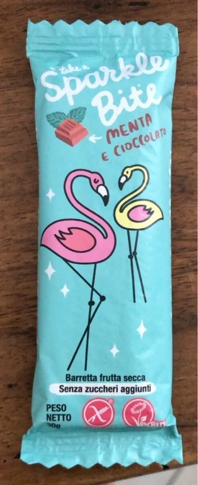 Barretta sparkle bite menta e cioccolato