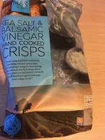 Sea salt & balsamic vinegar hand cooked crisps