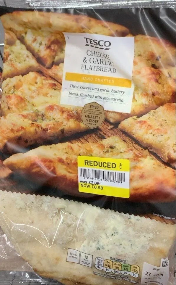Cheese & garlic flatbread