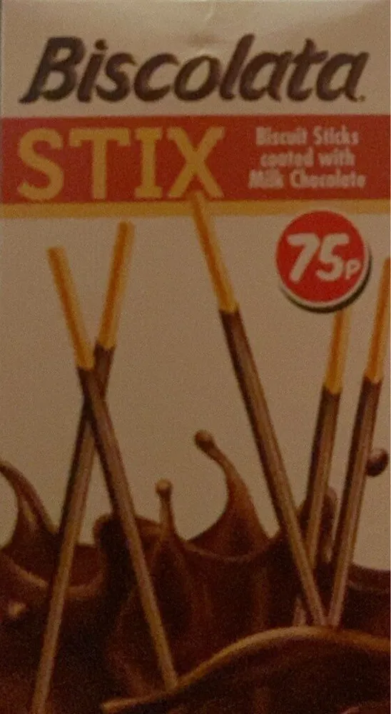 Biscolata Stix with milk chocolate