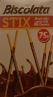 Biscolata Stix with milk chocolate
