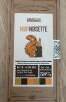 Chocolat noir gianduja noisettes