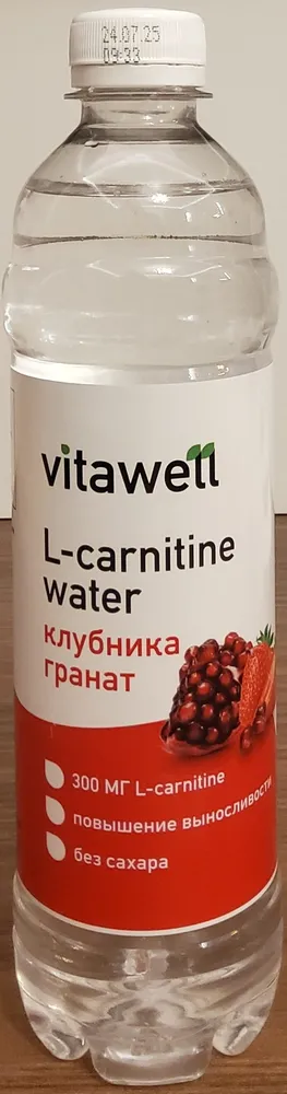 L-carnitine water клубника гранат