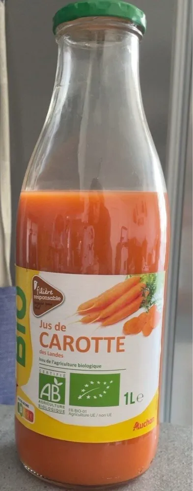 Jus de carotte bio