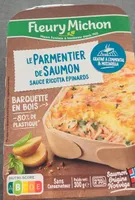 Parmentier de saumon sauce risotto épinards