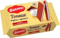 Вафли тонкие с молочным кремом и какао