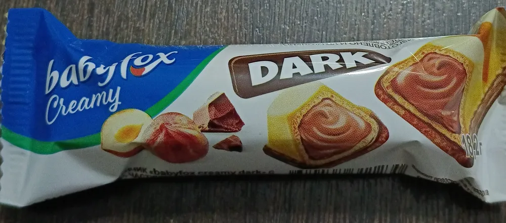Вафельный батончик с ореховой начинкой Babyfox Dark