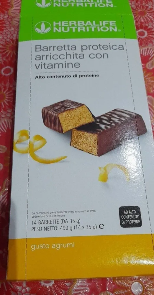 Barretta proteica arricchita con vitamine