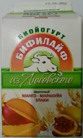 Биойогурт "Бифилайф" фруктовый "Манго-маракуйя-злаки"