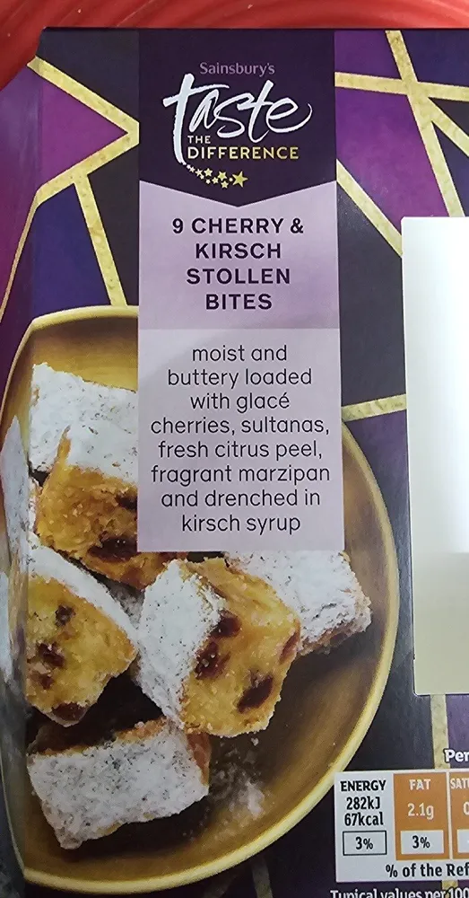 9 Cherry & Kirsch Stollen Bites