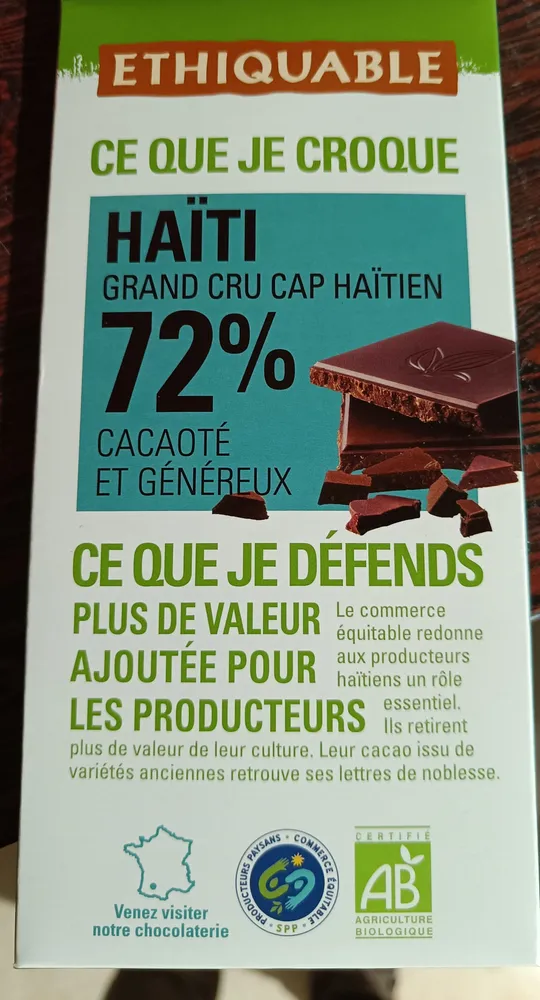 Haïti Grand Cru Cap Haïtien 72%