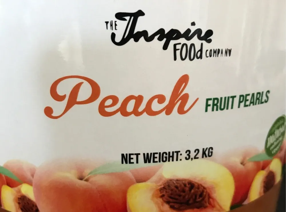 Peach fruit pearls