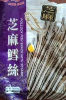 Pollock fish snack with sésame