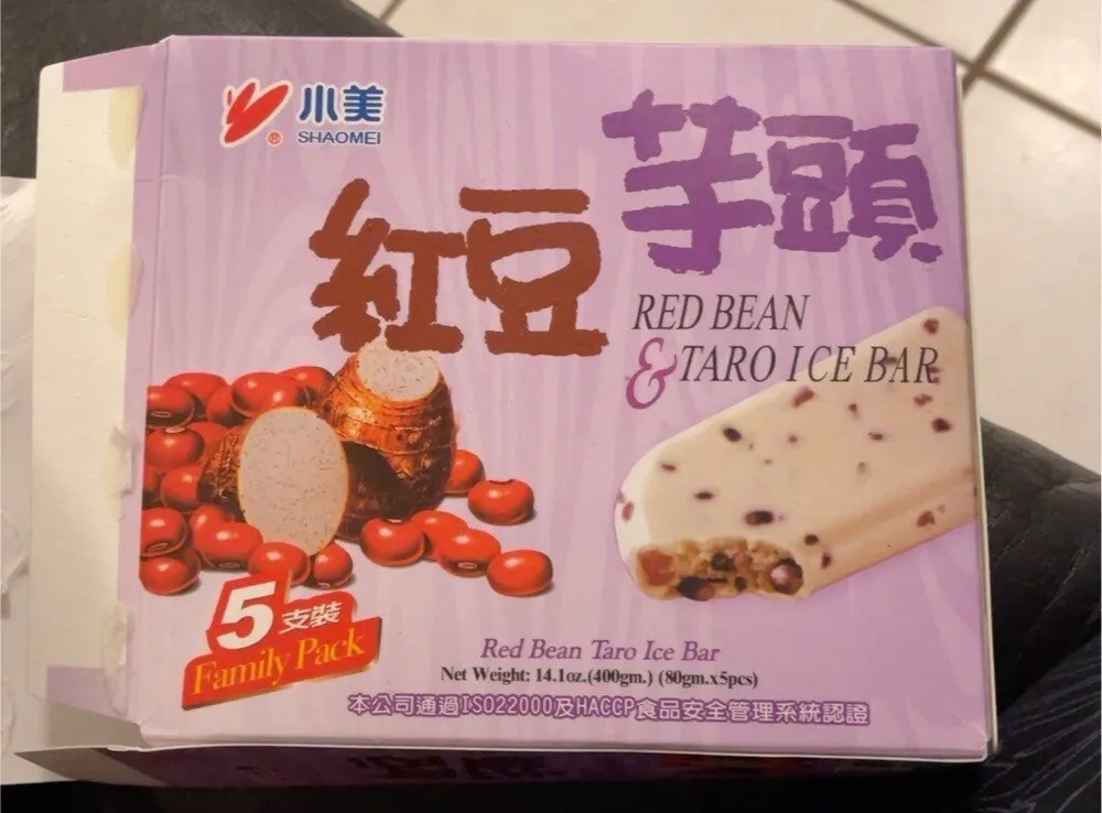 Red Bean & Taro Ice Bar