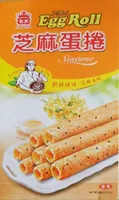 Egg roll with sesame seeds
