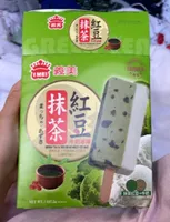 Green tea & red bean milky ice bar
