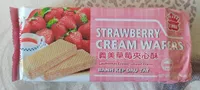 Gaufrettes crème saveur fraise