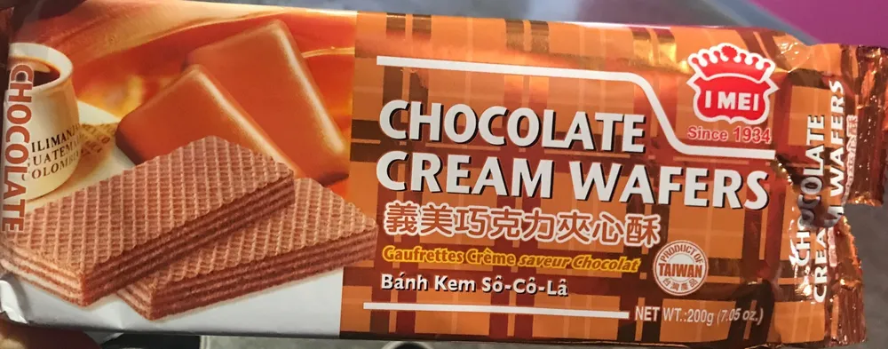 Chocolate cream waffle