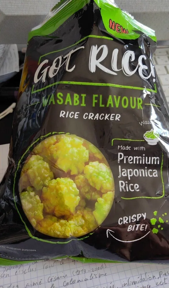 Wasabi Flavour Rice Cracker