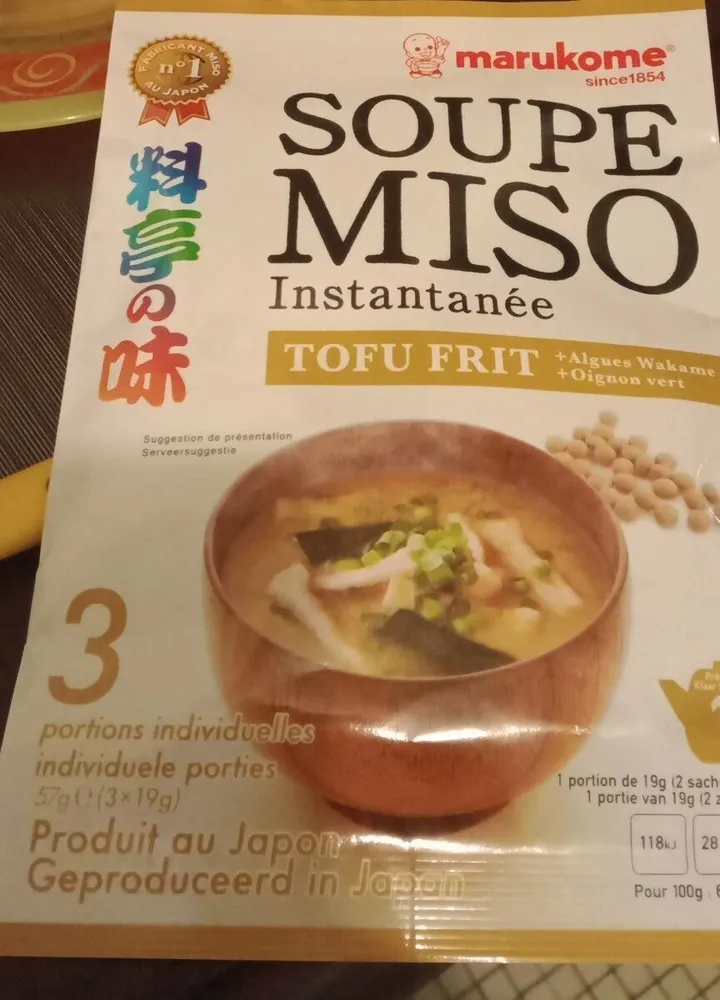 Soupe miso instantané