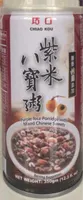 purple rice porridge with mixed chinese sweets