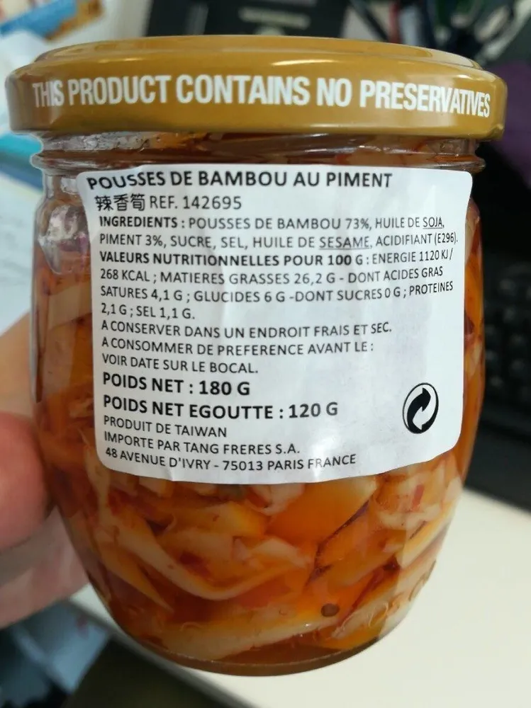 Pousse de bambou au piment