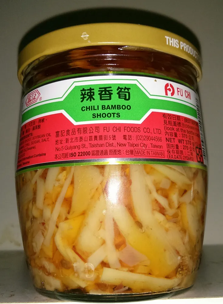 Chilli Bamboo Shoots 370G Fu Chi