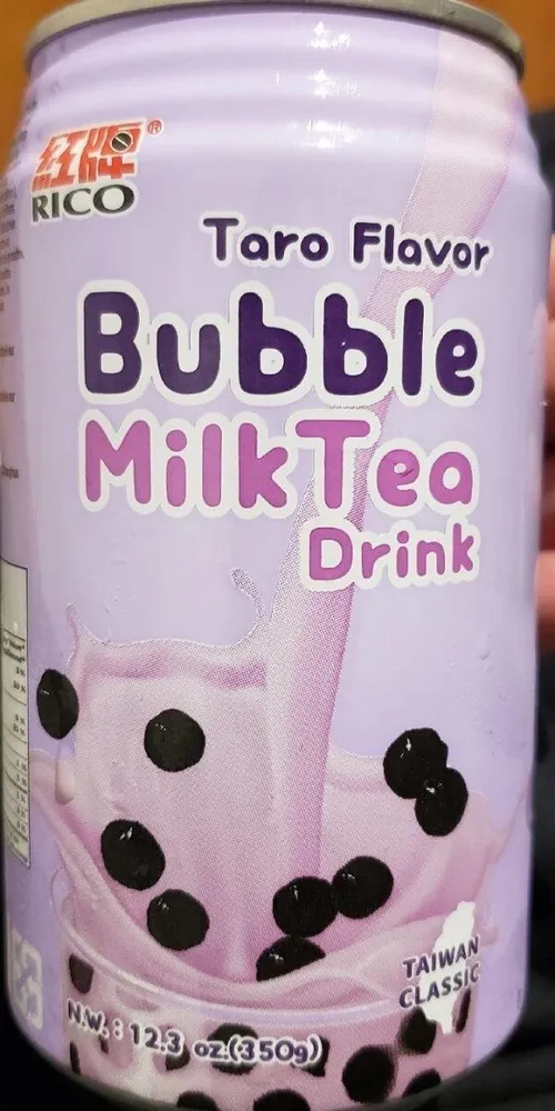 Taro flavor bubble milk tea drink