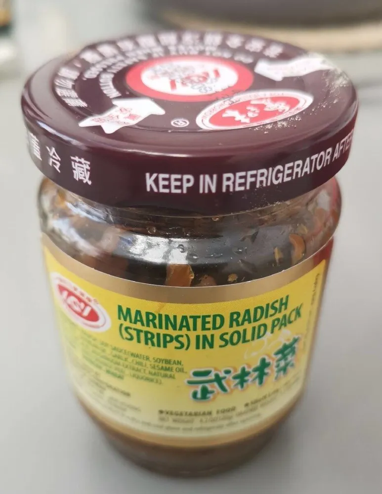 Marinated Radish (strips) in solid pack