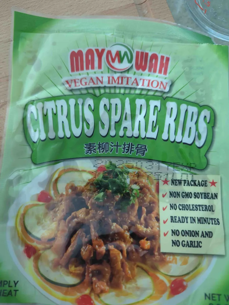 Vegan Citrus Spare Ribs