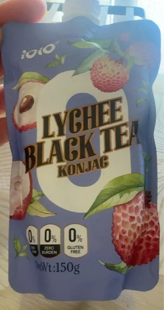 Lychee black tea konjac