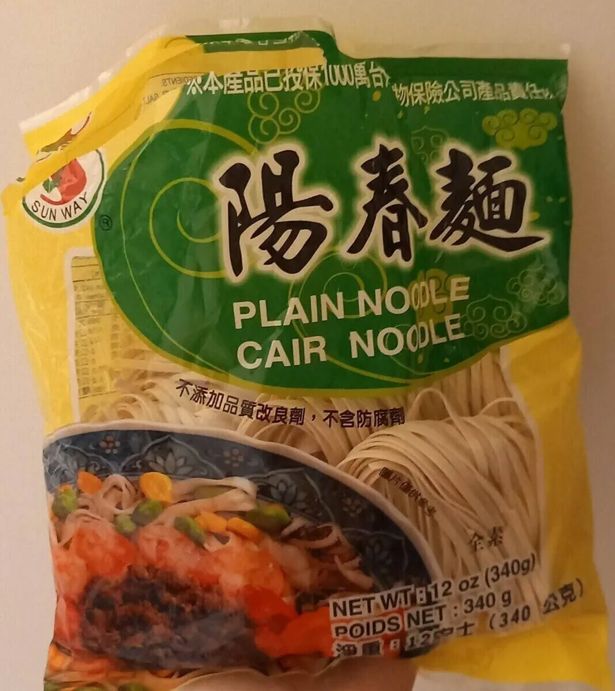 Plain noodle cair noodle