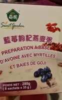 Préparation à base d'avoine avec myrtilles et baies de goji