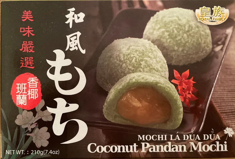 Coconut Pandan Mochi