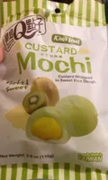 Custard mochi kiwi