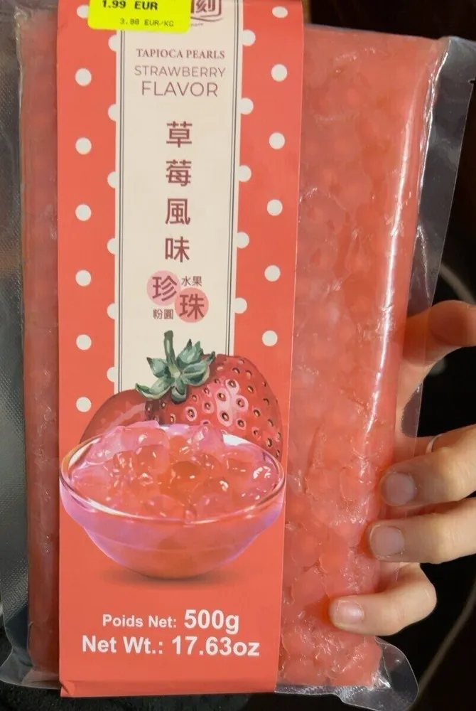 perles de tapioca saveur fraise