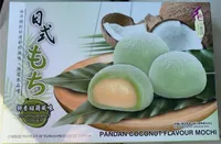 Pandan coconut flavour mochi