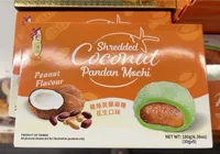Shredded Coconut Pandan Mochi