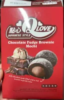 Chocolate fudge brownie mochi