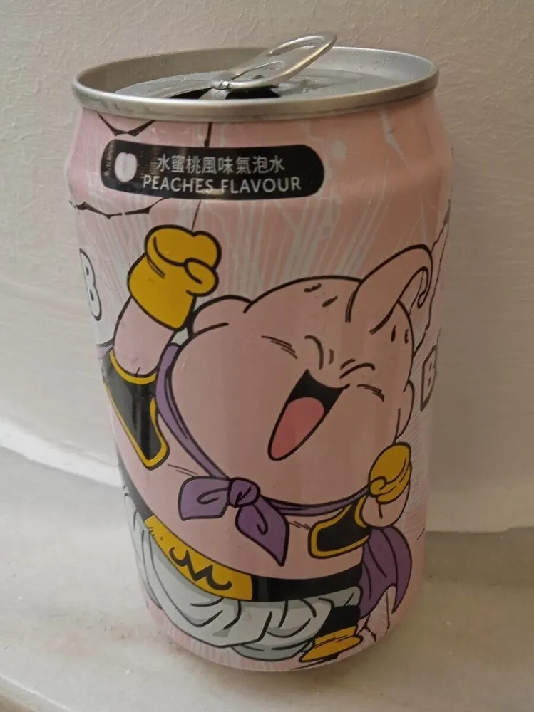 Dragon Ball Super : Canette d'eau pétillante à la pêche