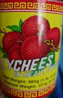 Lychees in heavy syrup