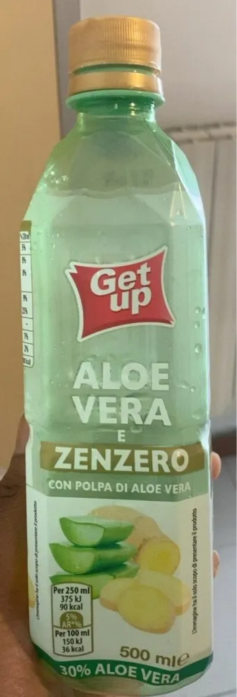 Aloe vera e zenzero con polpa di aloe vera