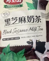 Black sesame milk tea