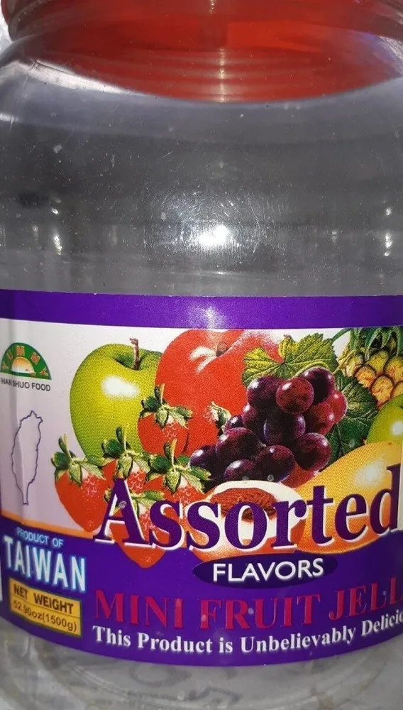 Assorted fruit flavor jelly