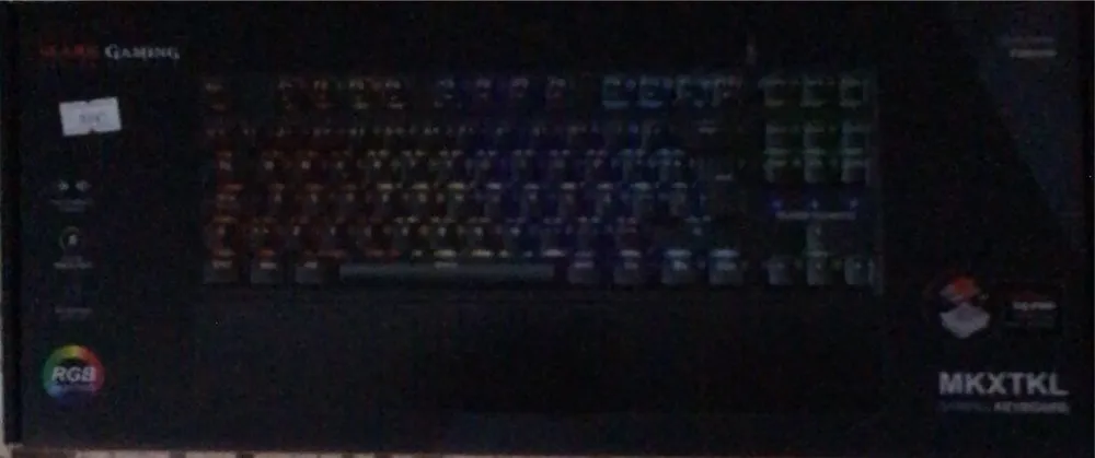 Teclado mecanico mars gaming switch azul