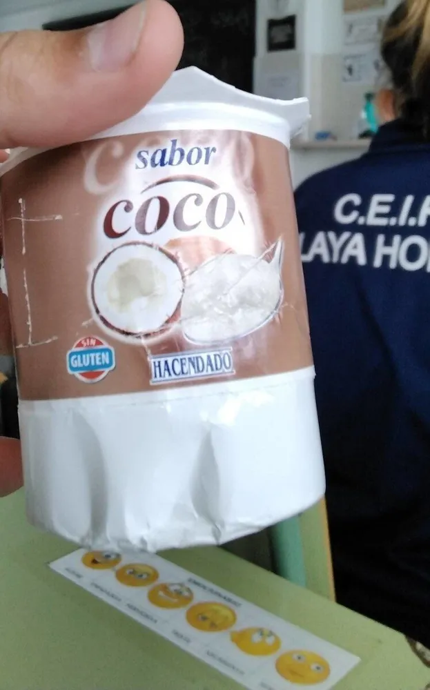 Yogur sabor coco