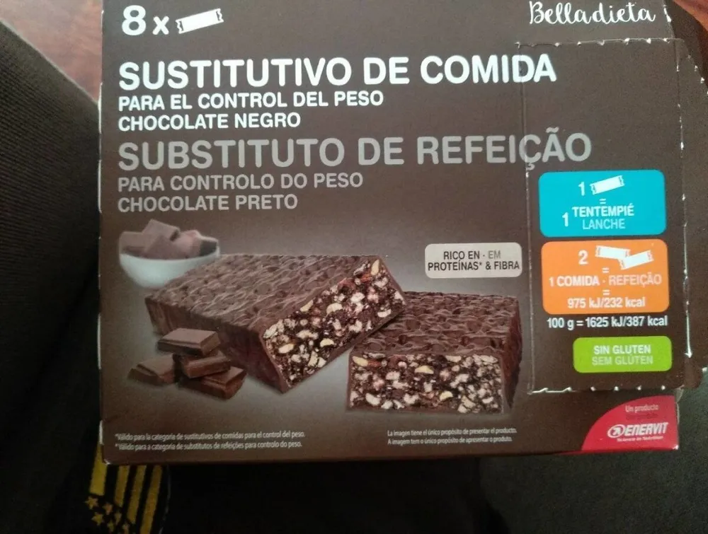 Barra cereal chocolate negro