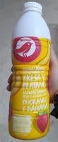 Yogurt líquido semidesnatado con fresa y plátano