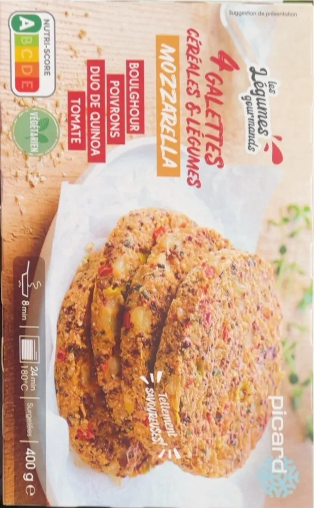 Galettes céréales et légumes
