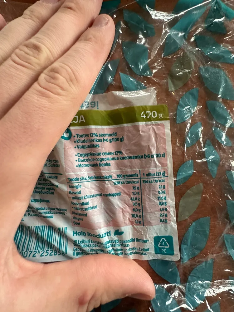 leibur mitmevilja röstsai